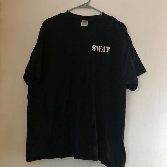 SWAT T-SHIRT BLACK AND WHITE BASIC - Picture 1 of 5
